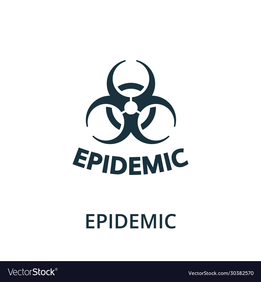 Epidemic icon simple from coronavirus collection Vector Image