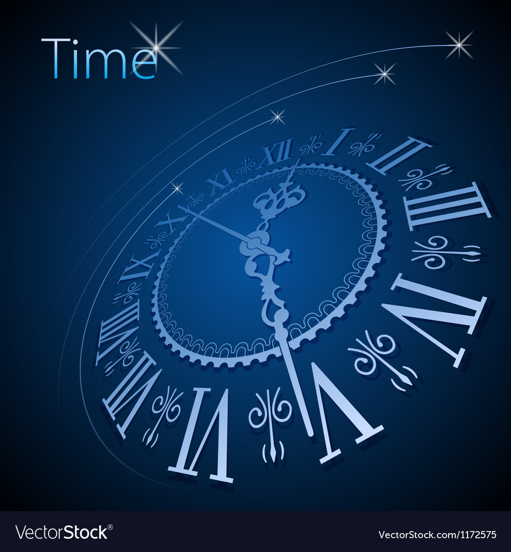 Abstract clock background - conceptual Royalty Free Vector