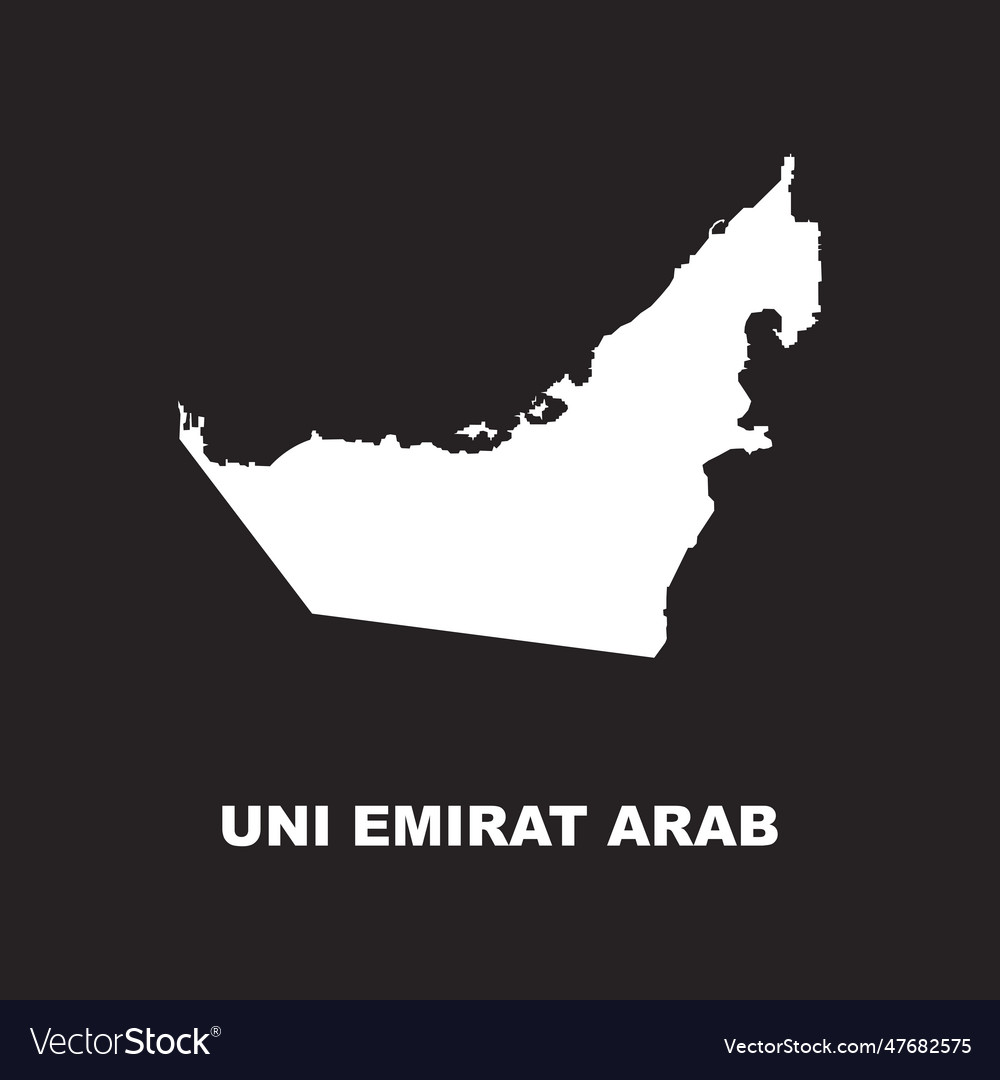 Dubai map icon Royalty Free Vector Image - VectorStock