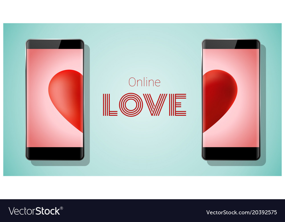 Online dating concept love has no boundaries Vector Image