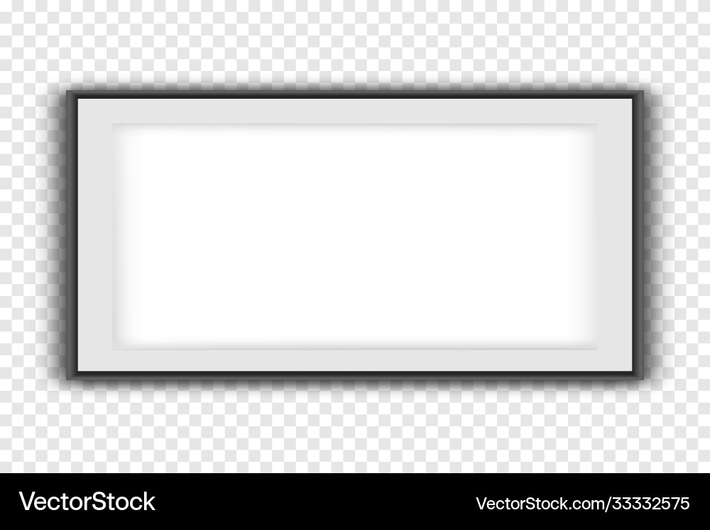 Realistic picture frame Royalty Free Vector Image