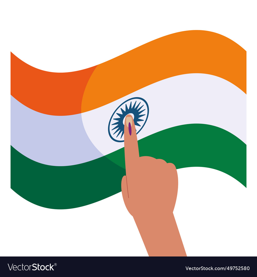 India general election government Royalty Free Vector Image