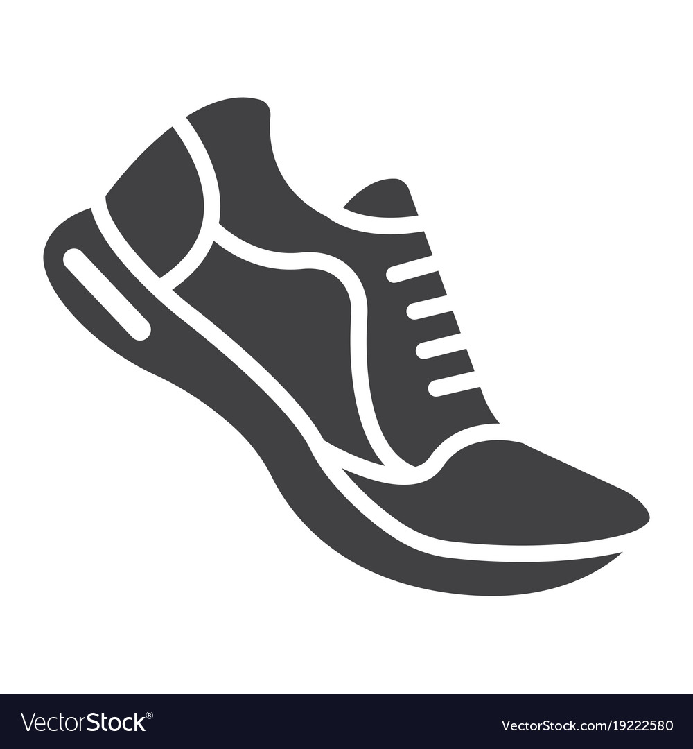 running shoe vector