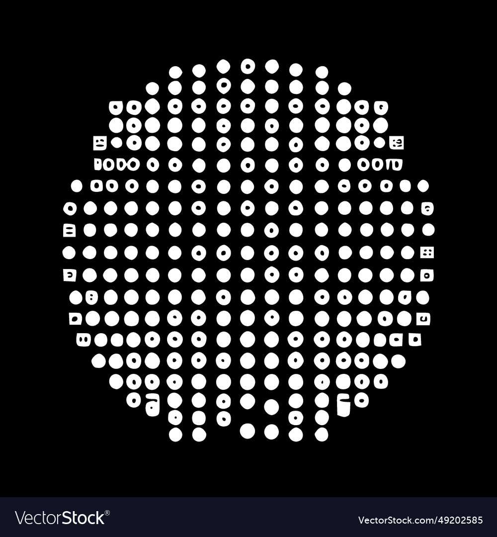 Binary code - minimalist and flat logo Royalty Free Vector