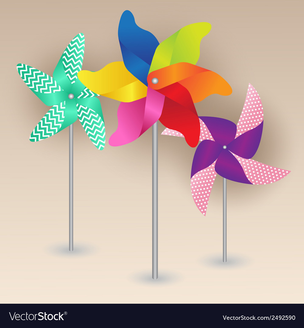 Colorful pinwheels design