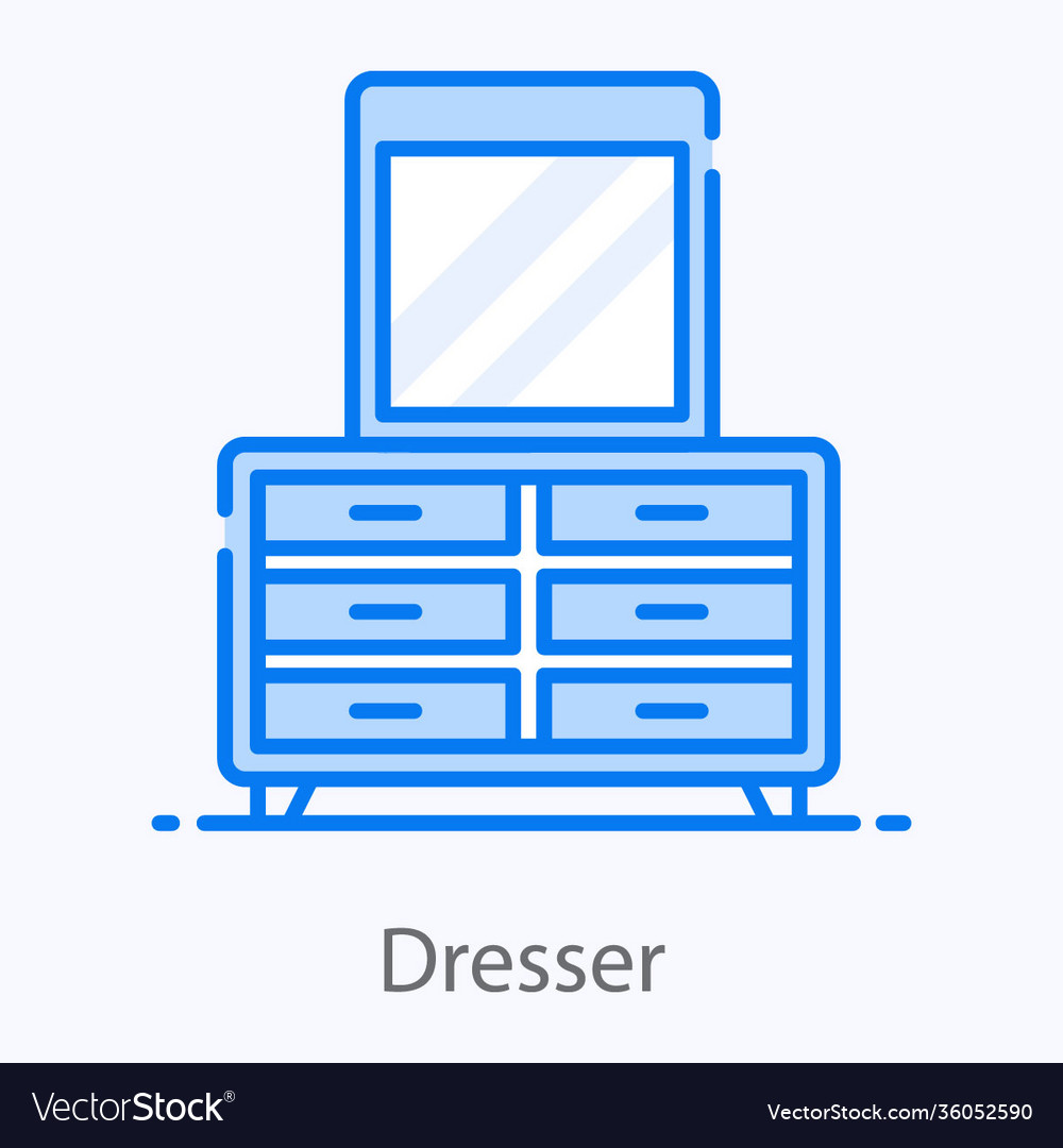 Dresser Royalty Free Vector Image Vectorstock Dresser Royalty Free Vector Image Vectorstock