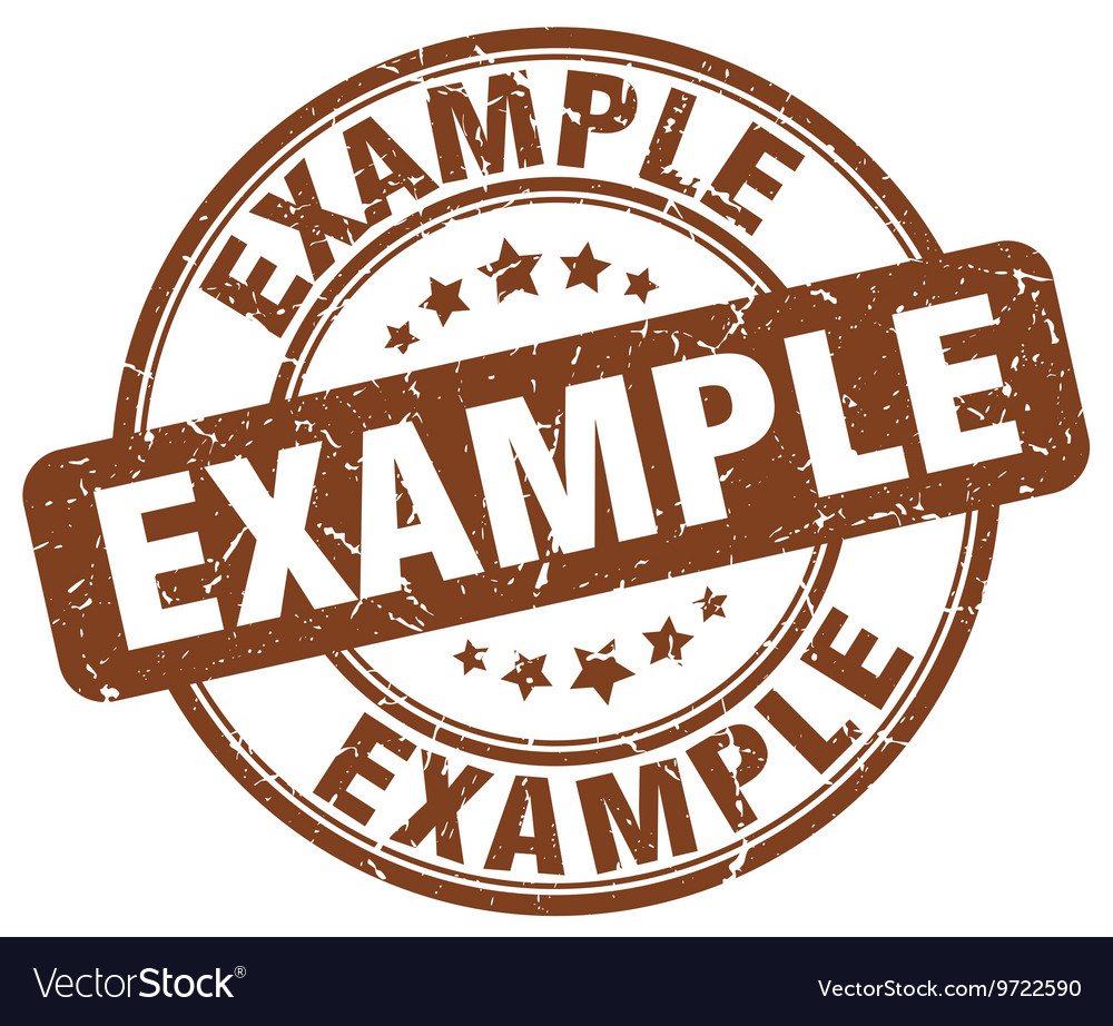 Example stamp Royalty Free Vector Image - VectorStock