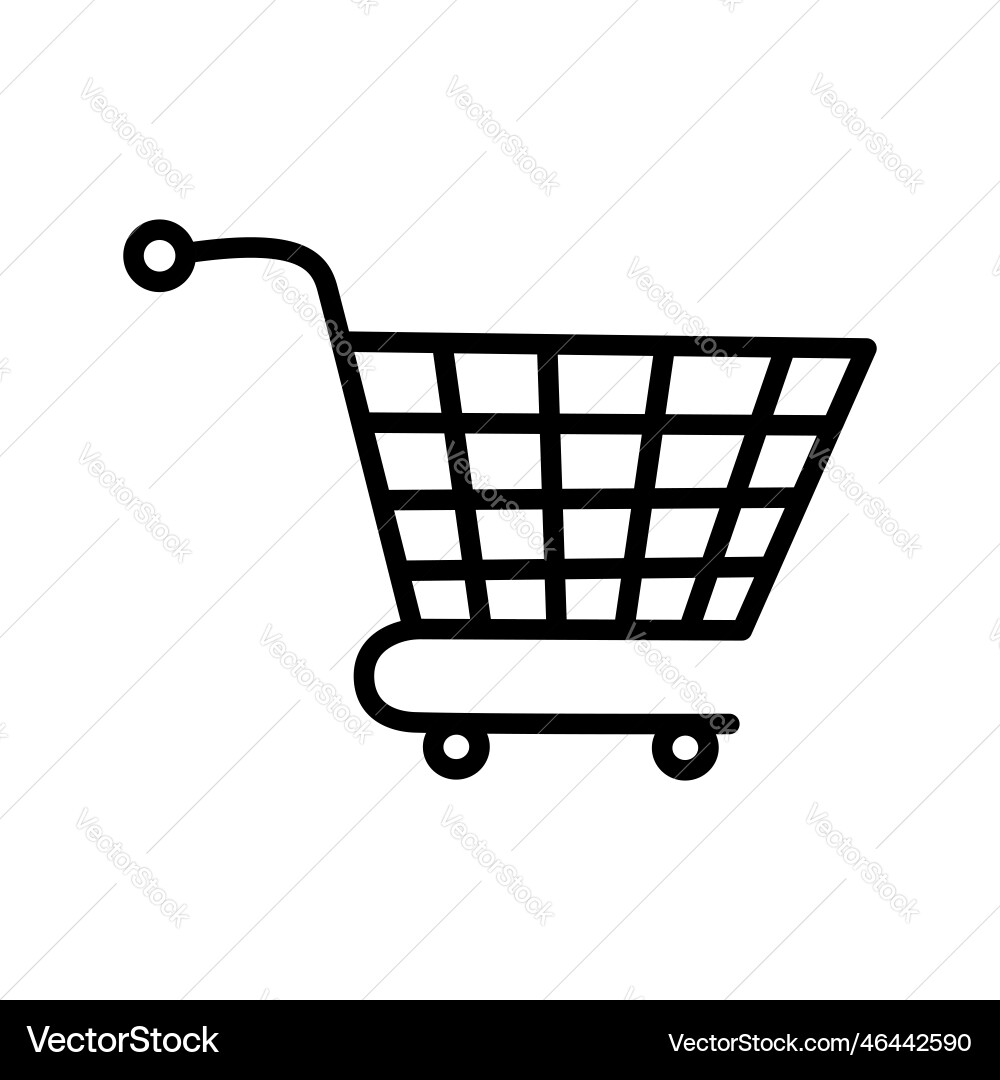 Shopping cart trolley icon Royalty Free Vector Image
