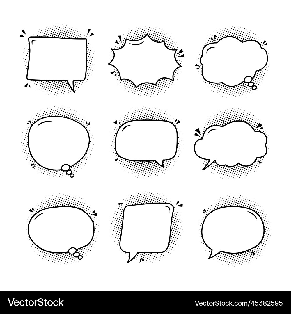Comic bubble speech Royalty Free Vector Image - VectorStock