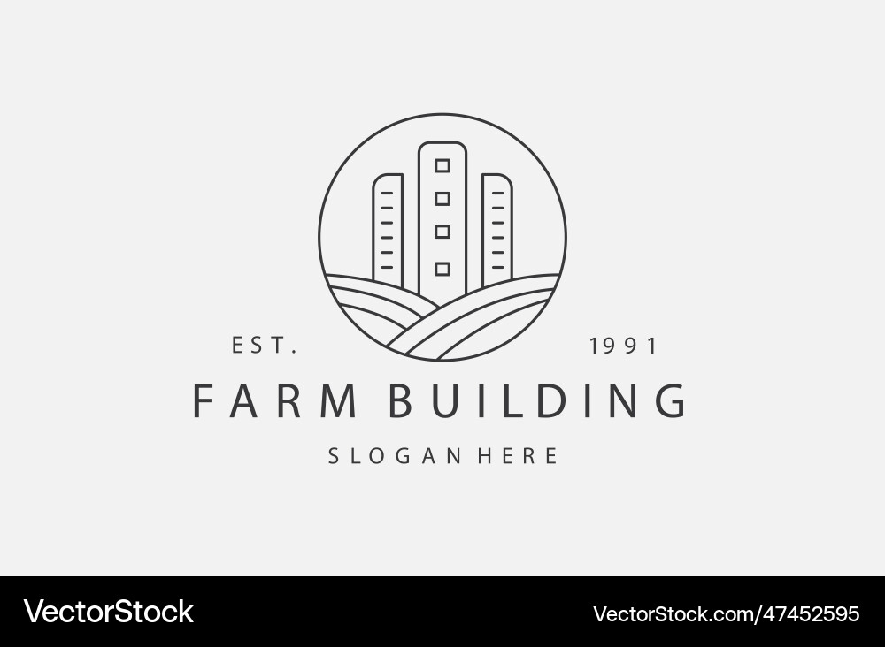 Farm building Royalty Free Vector Image - VectorStock