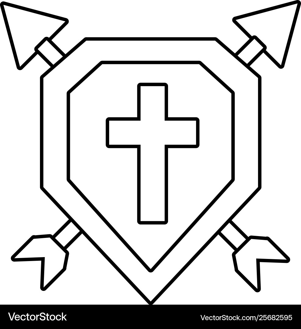 Isolated shield design Royalty Free Vector Image