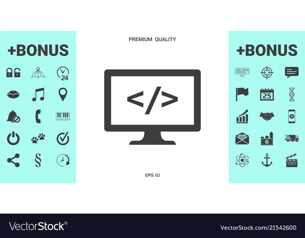 Coding symbol icon