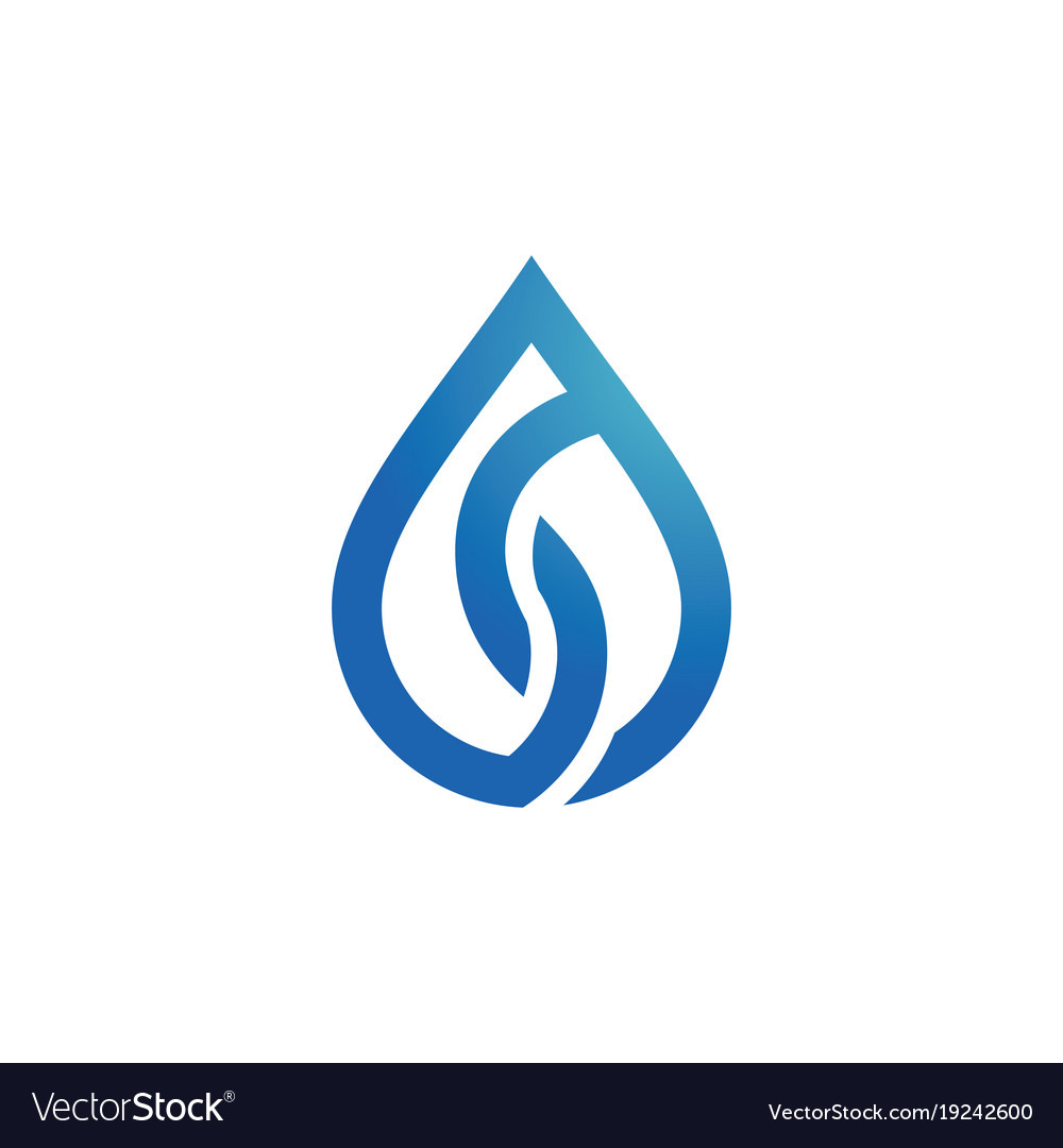 Drop water logo Royalty Free Vector Image - VectorStock