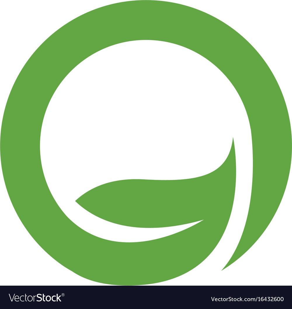 eco recycle logo template royalty free vector image
