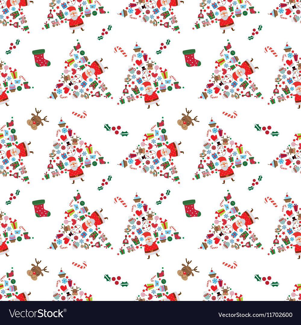 Holiday seamless background Royalty Free Vector Image