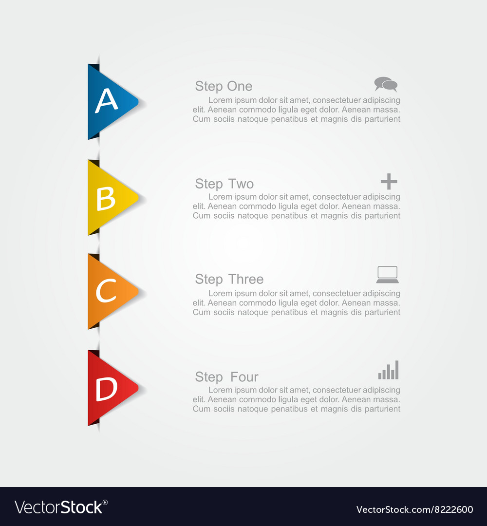 Infographic design template Royalty Free Vector Image