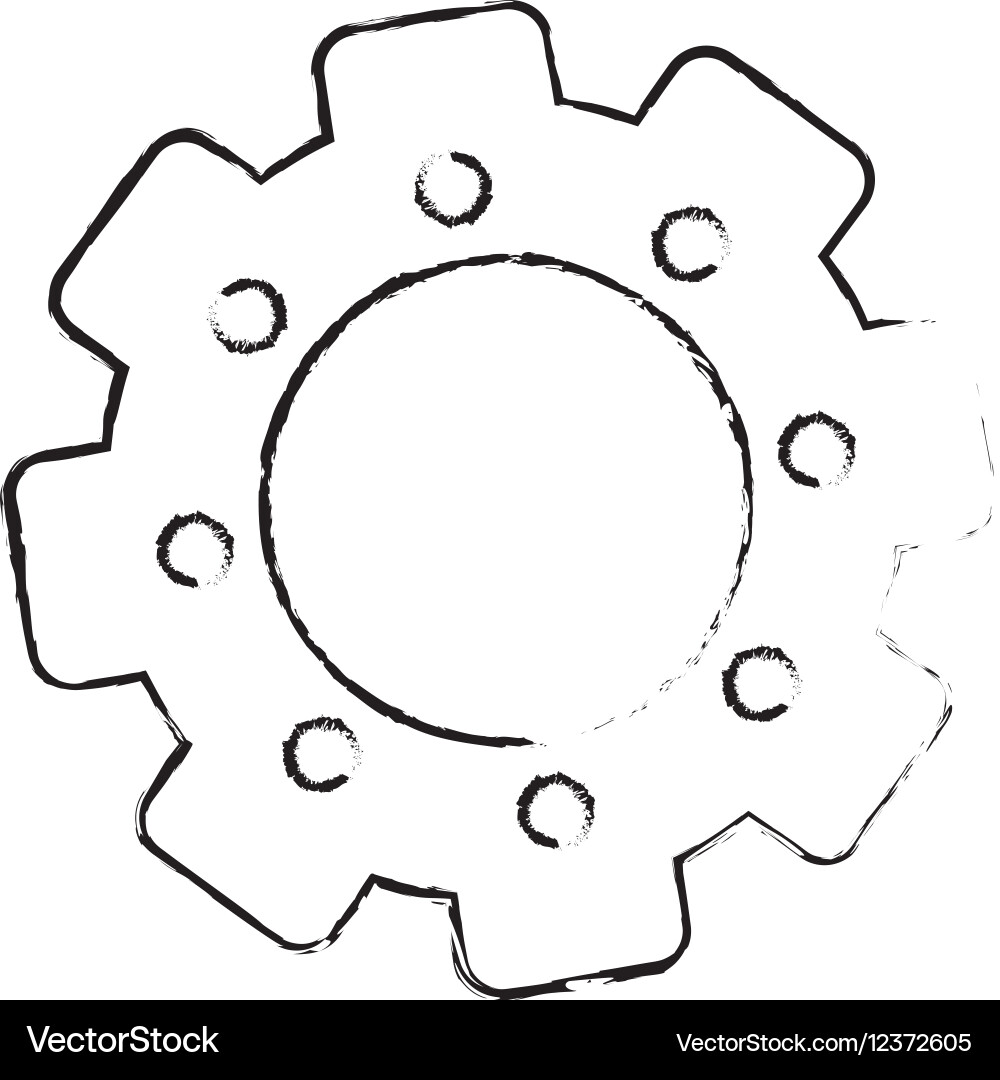 Gear wheel icon Royalty Free Vector Image - VectorStock
