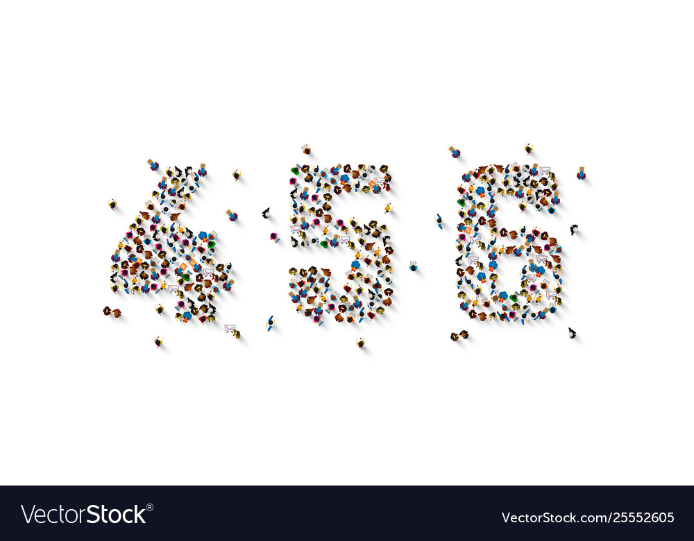 One Two Three Four Five Six Stock Illustration 1344324080