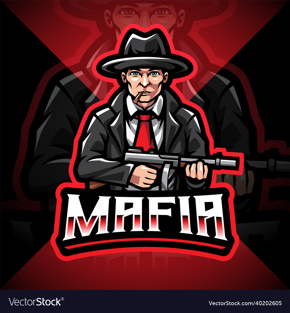 Gangster Gaming Mascot Logo Stock Vector by ©qasimgraphic1@gmail.com  643322354