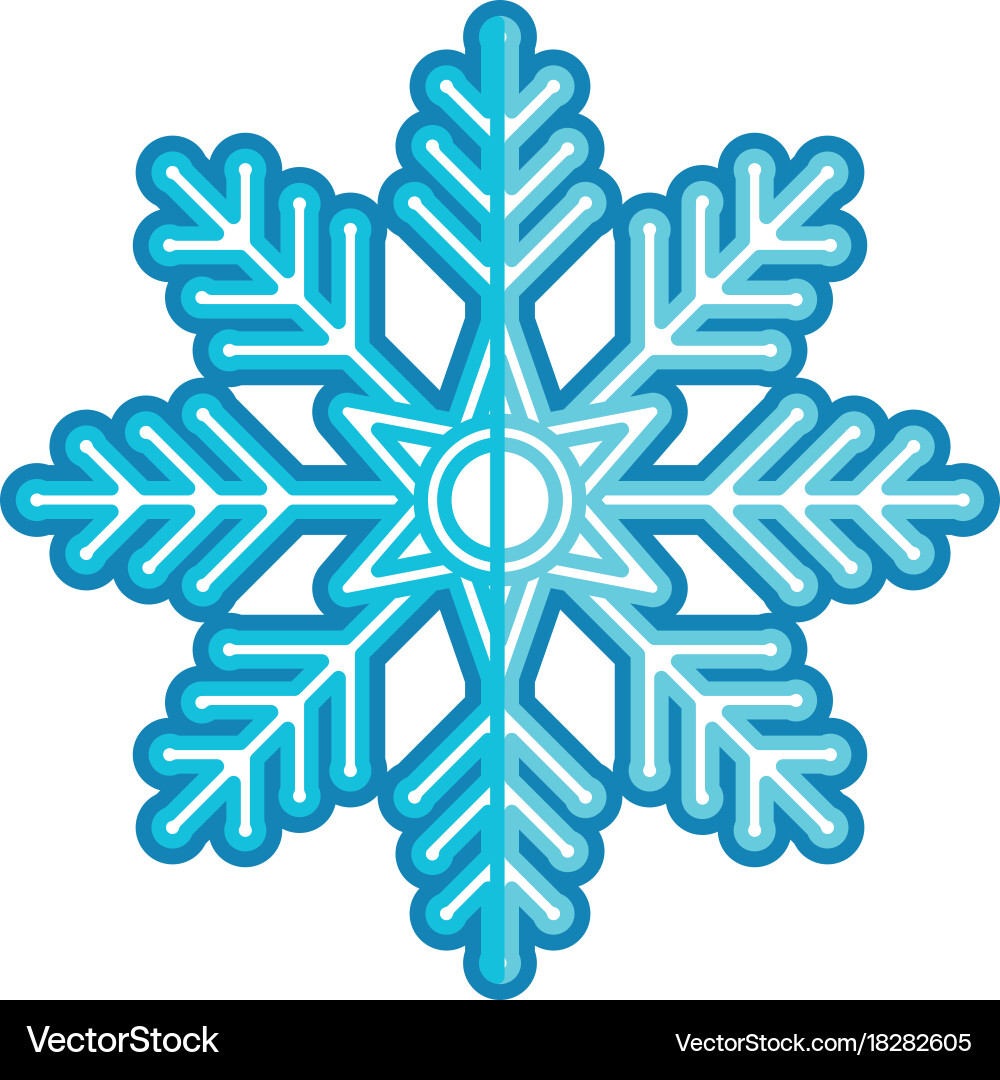 Snowflake Royalty Free Vector Image - VectorStock