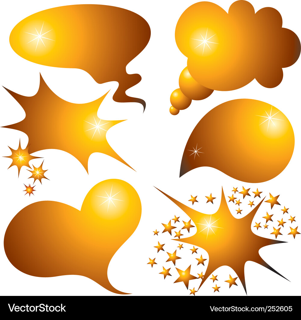 Speech bubbles set Royalty Free Vector Image - VectorStock