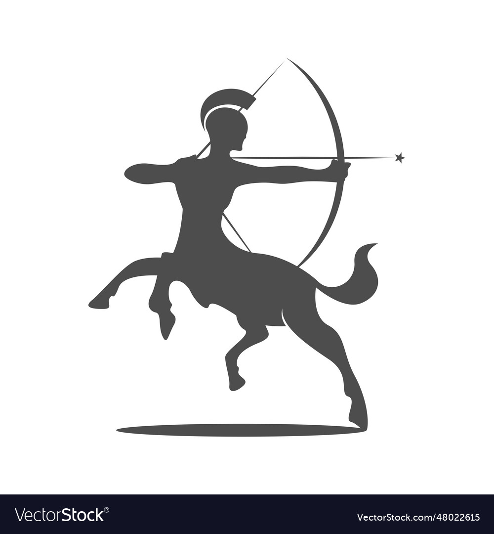 Centaur logo icon design Royalty Free Vector Image