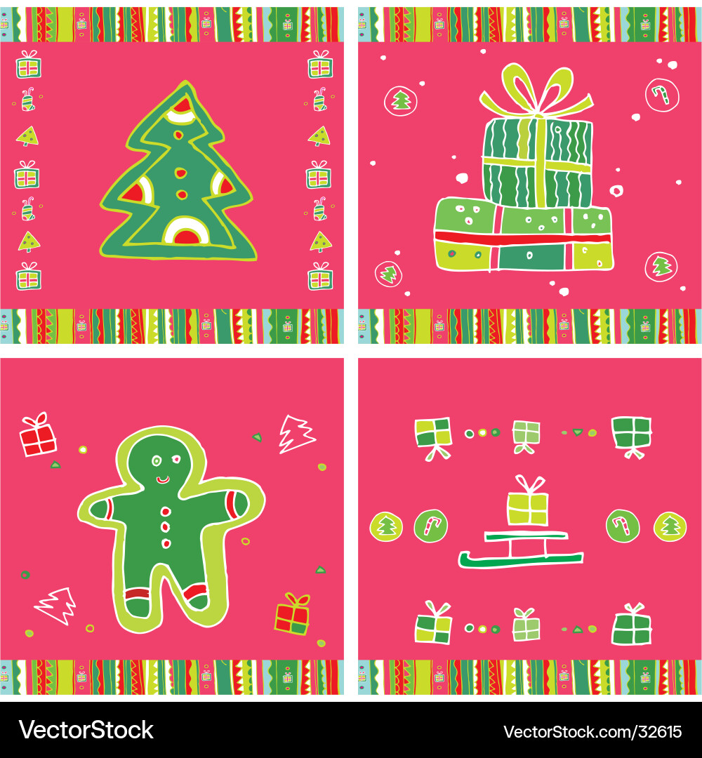 Christmas seamless pattern Royalty Free Vector Image