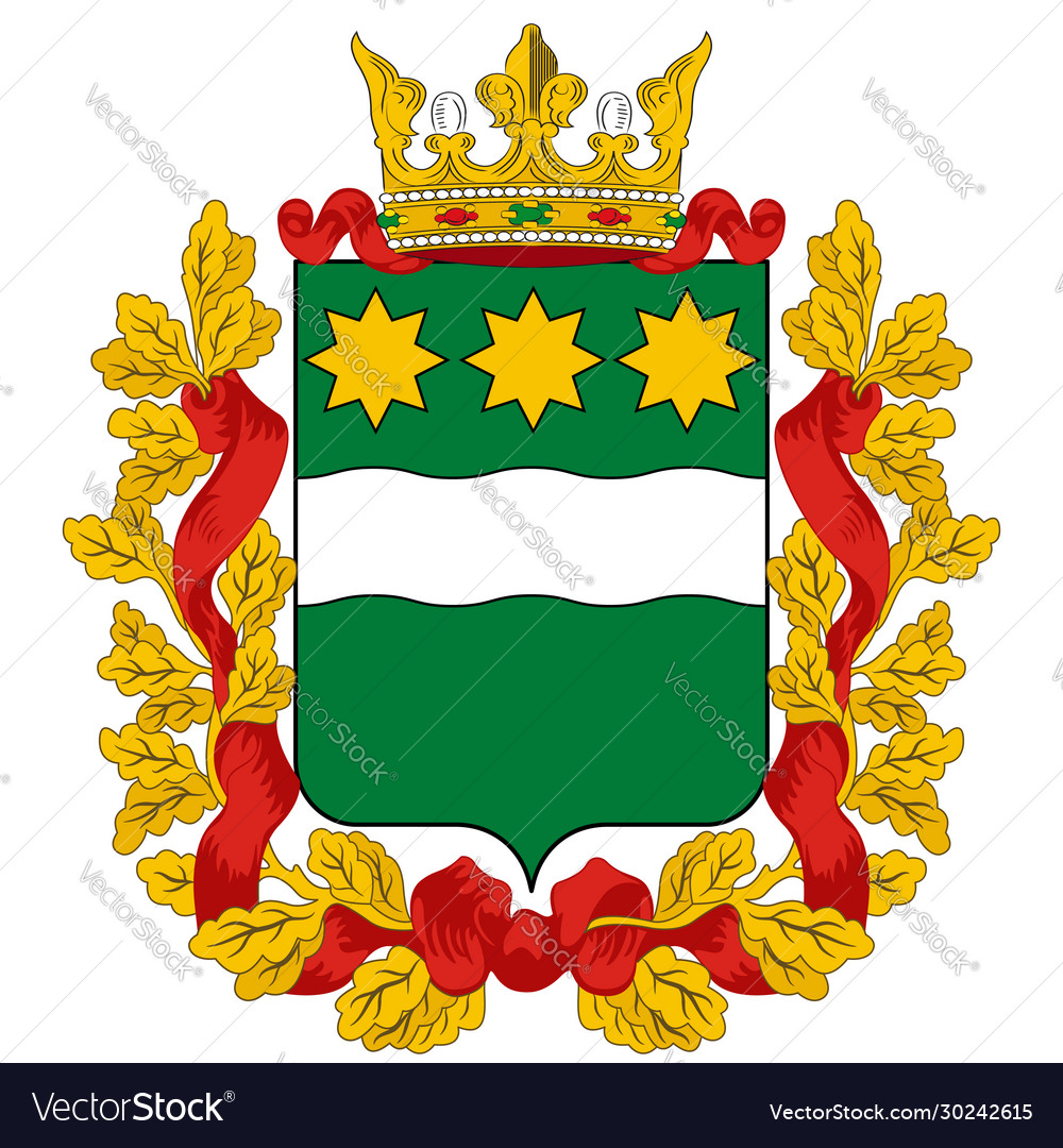 Coat arms amur oblast in russian federation