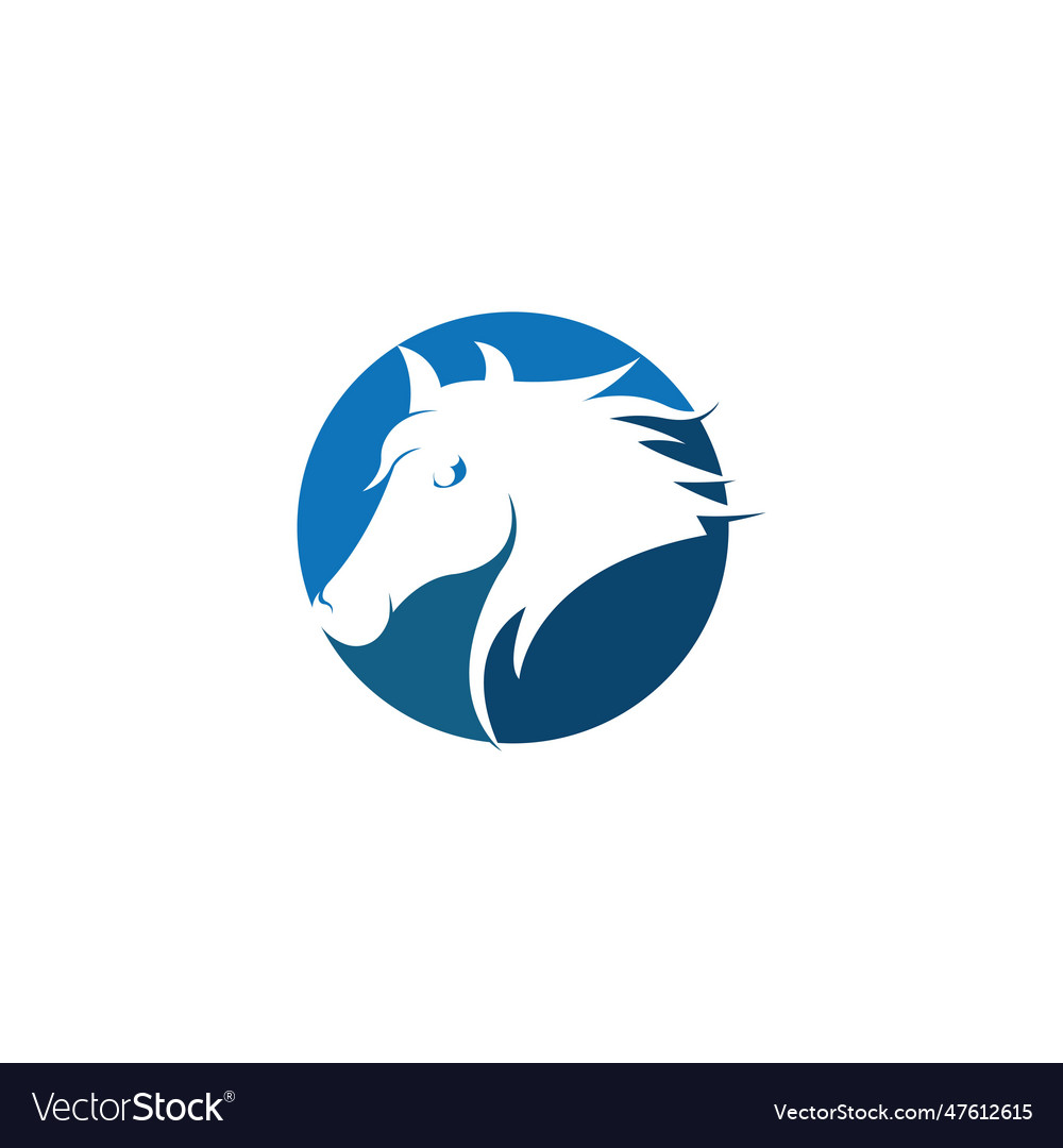 Horse logo template Royalty Free Vector Image - VectorStock