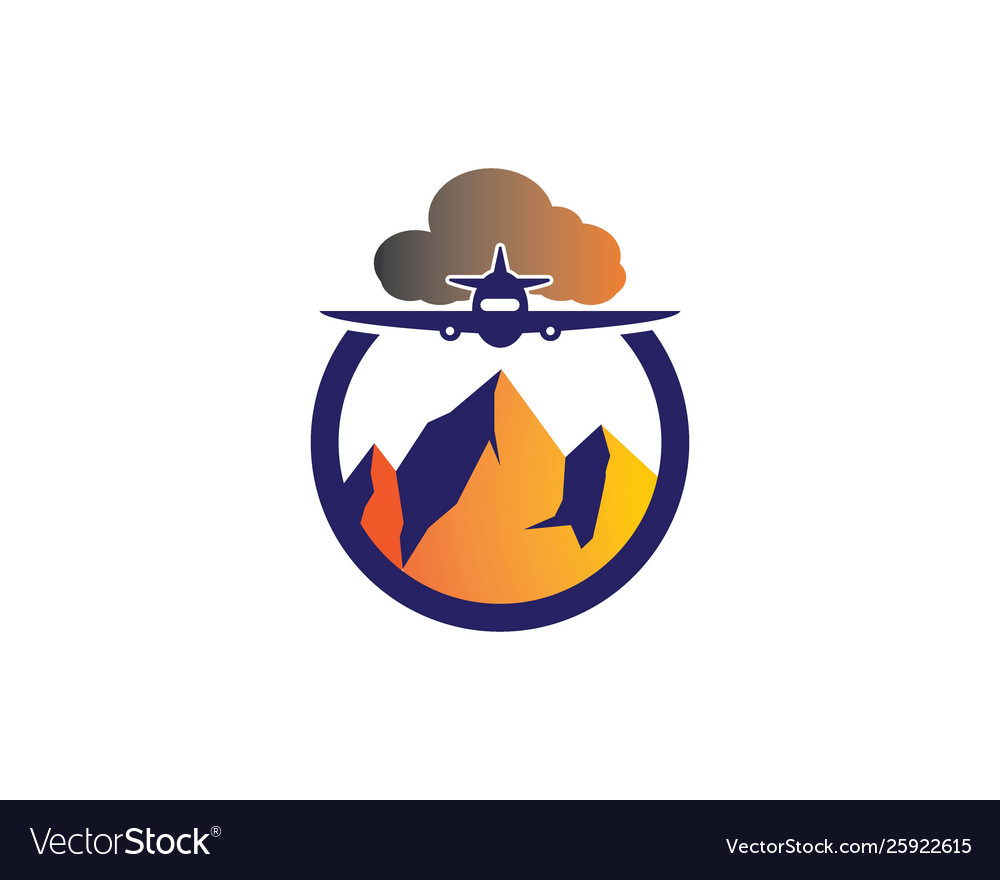 Mountains logo template