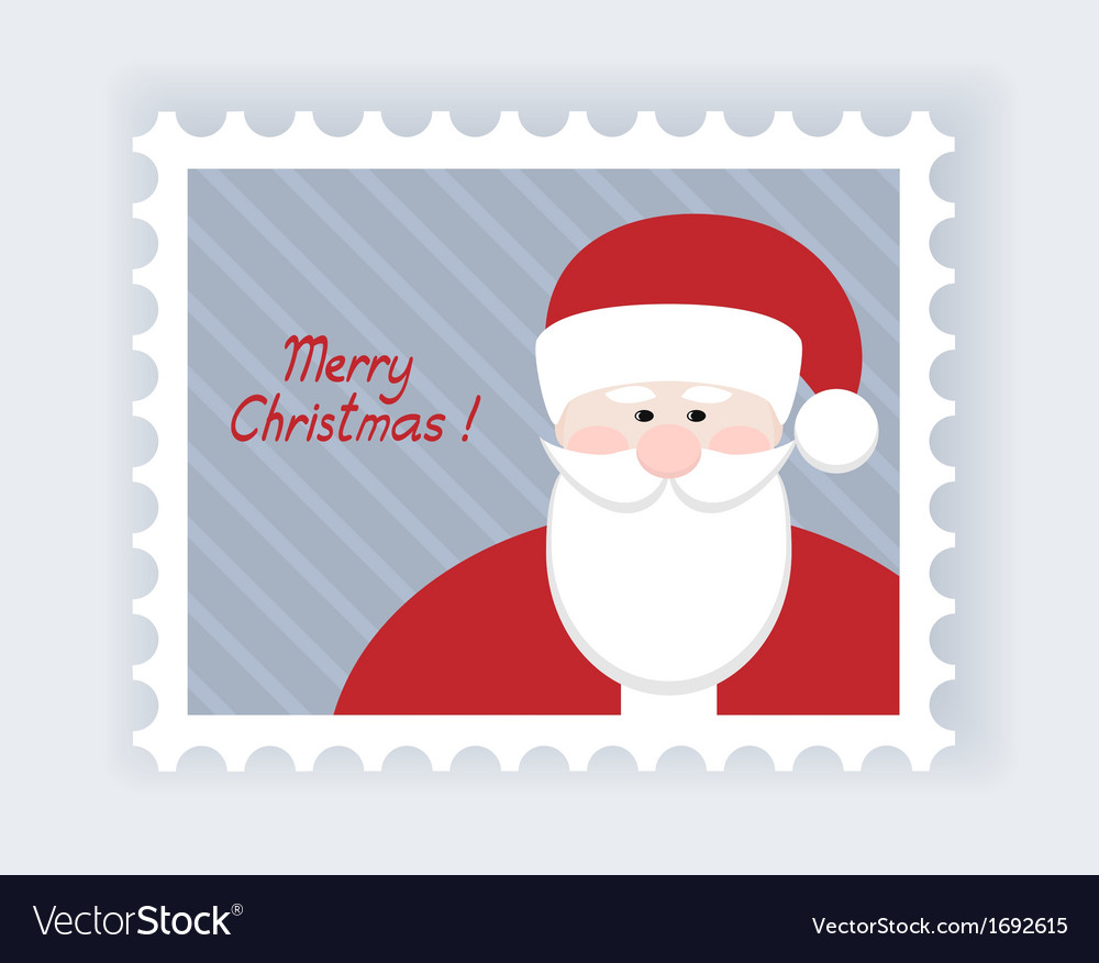 Santa postmark Royalty Free Vector Image - VectorStock