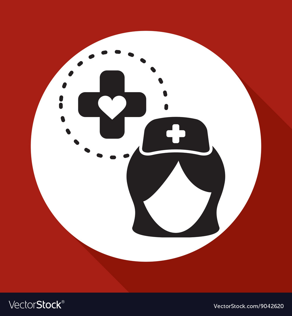 Medical design care icon health concept Royalty Free Vector