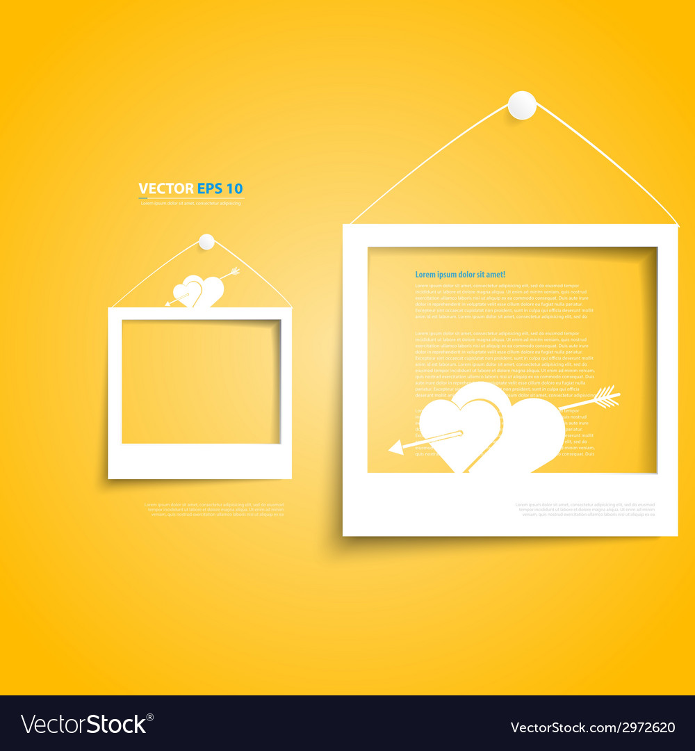 White Frames On The Wall Royalty Free Vector Image White Frames On The Wall Vector Image