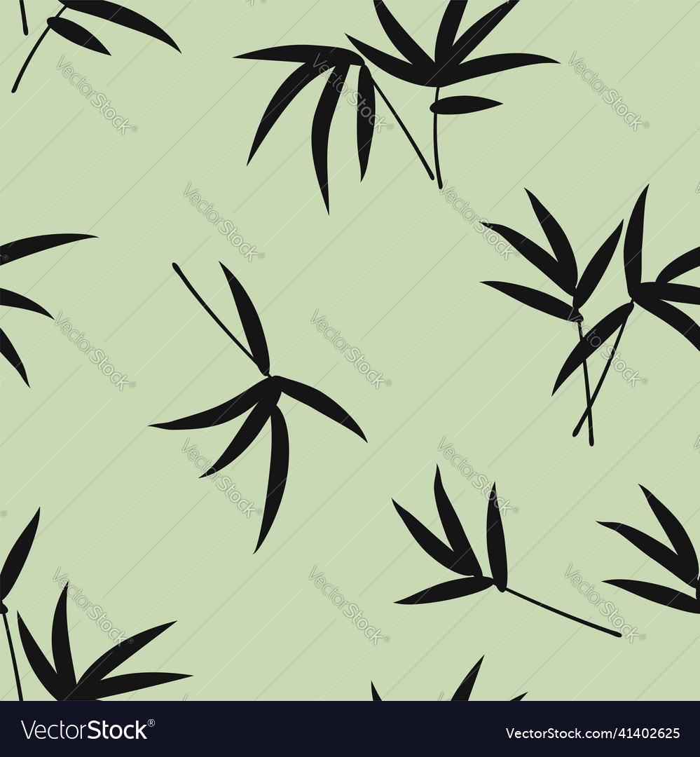 Bamboo shoots seamless pattern Royalty Free Vector Image