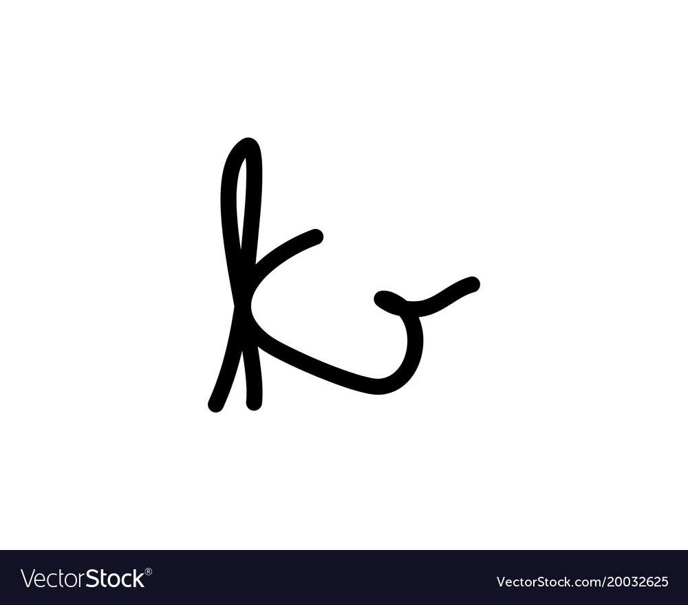 Premium Vector | Elegant letter k logo design with handwriting style. k  signature logo or symbol for wedding, fashion, jewelry, boutique,  botanical, floral or business identity