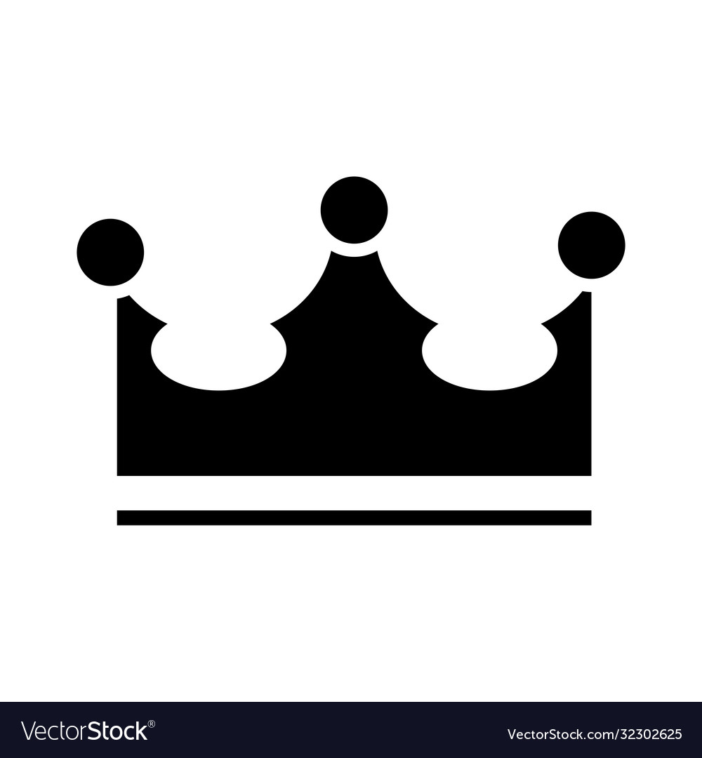 Royal crown viscount silhouette style icon Vector Image