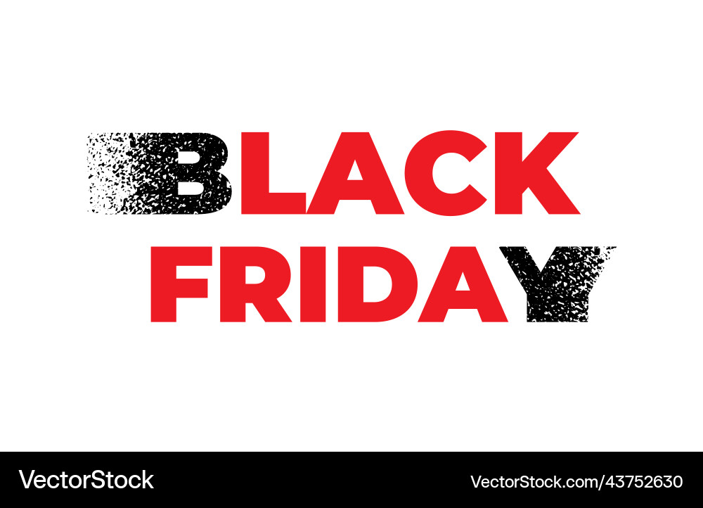 Black friday sale design template friday Vector Image