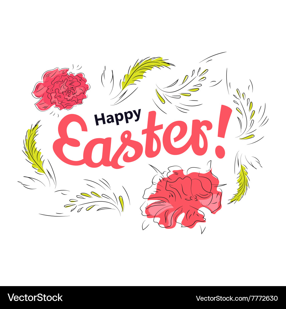 Easter spring card Royalty Free Vector Image - VectorStock