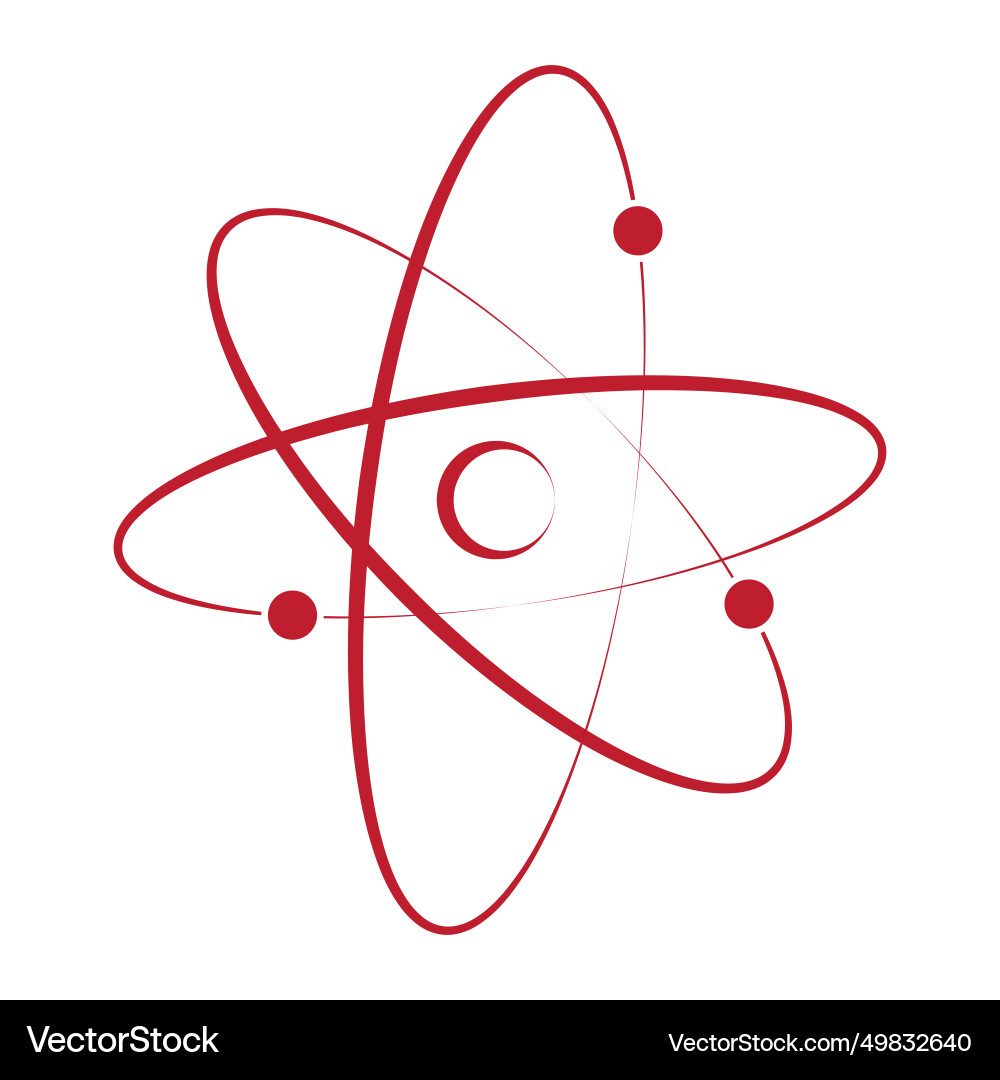 Atom icon Royalty Free Vector Image - VectorStock