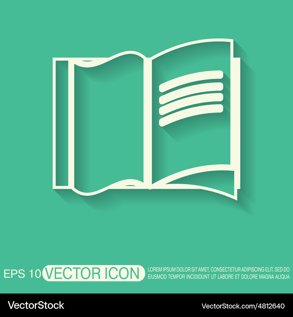 Open book icon Royalty Free Vector Image - VectorStock