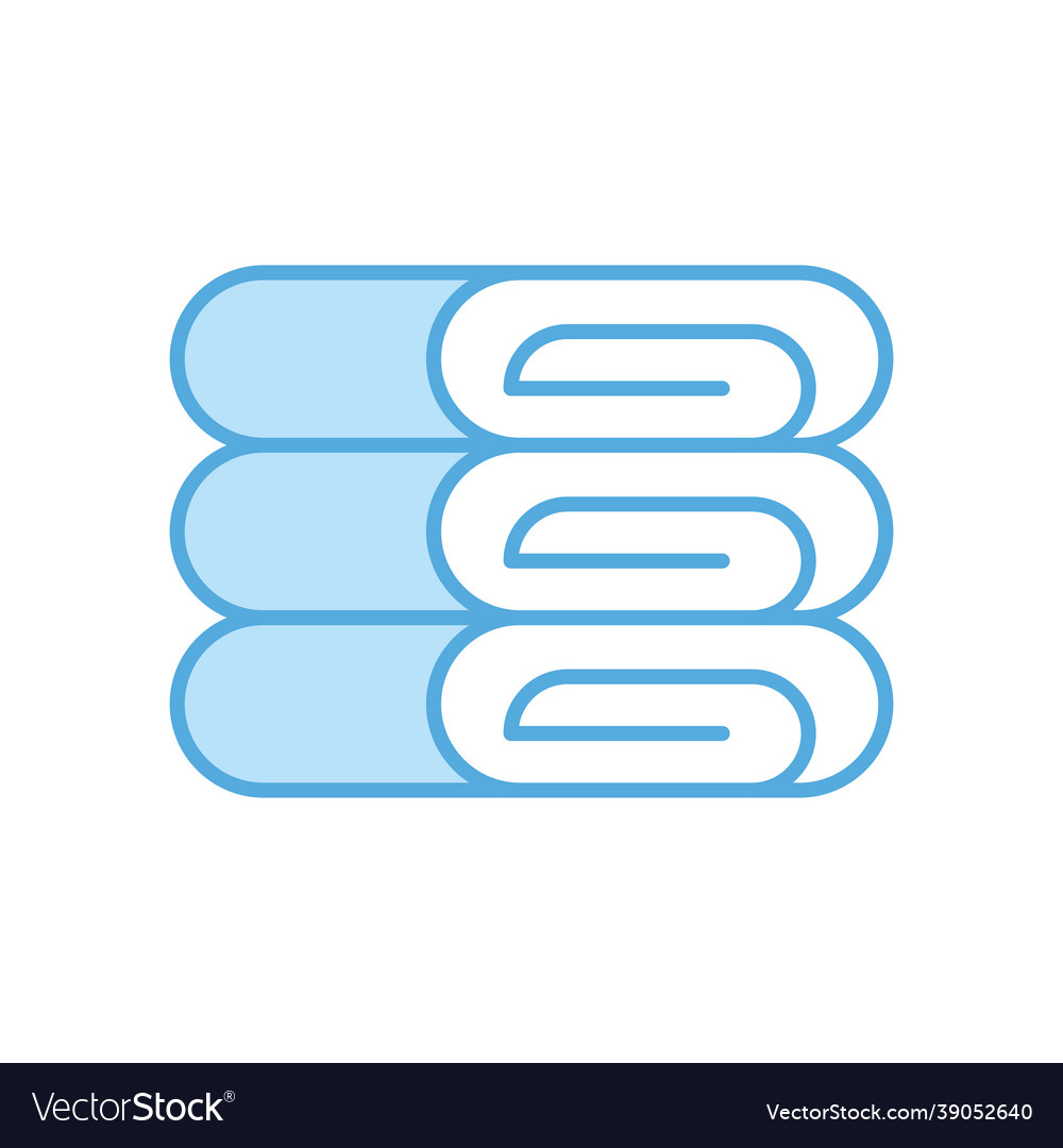 Pile of towels Royalty Free Vector Image - VectorStock