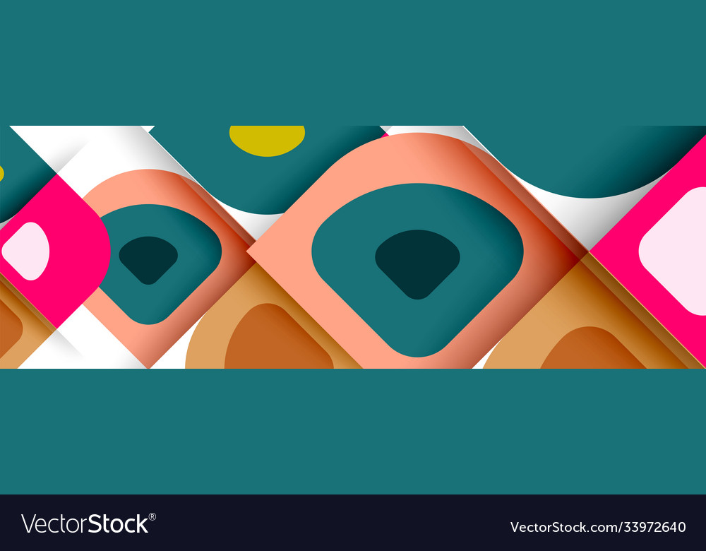 Set Modern Geometric Abstract Royalty Free Vector Image