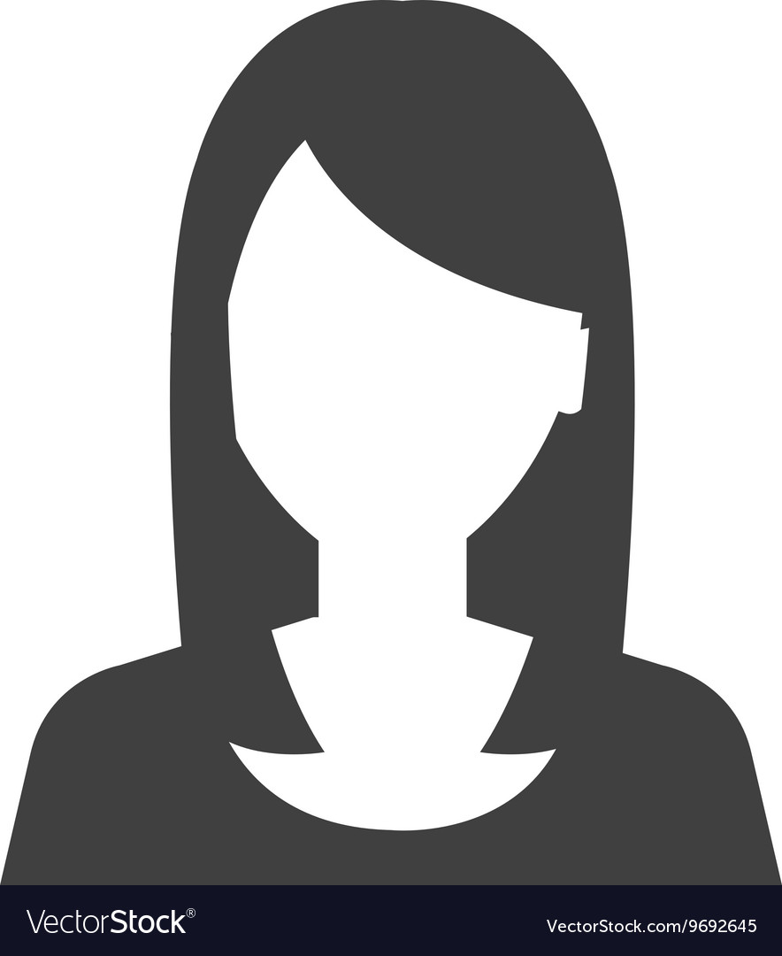 Download Young executive woman profile icon Royalty Free Vector Image