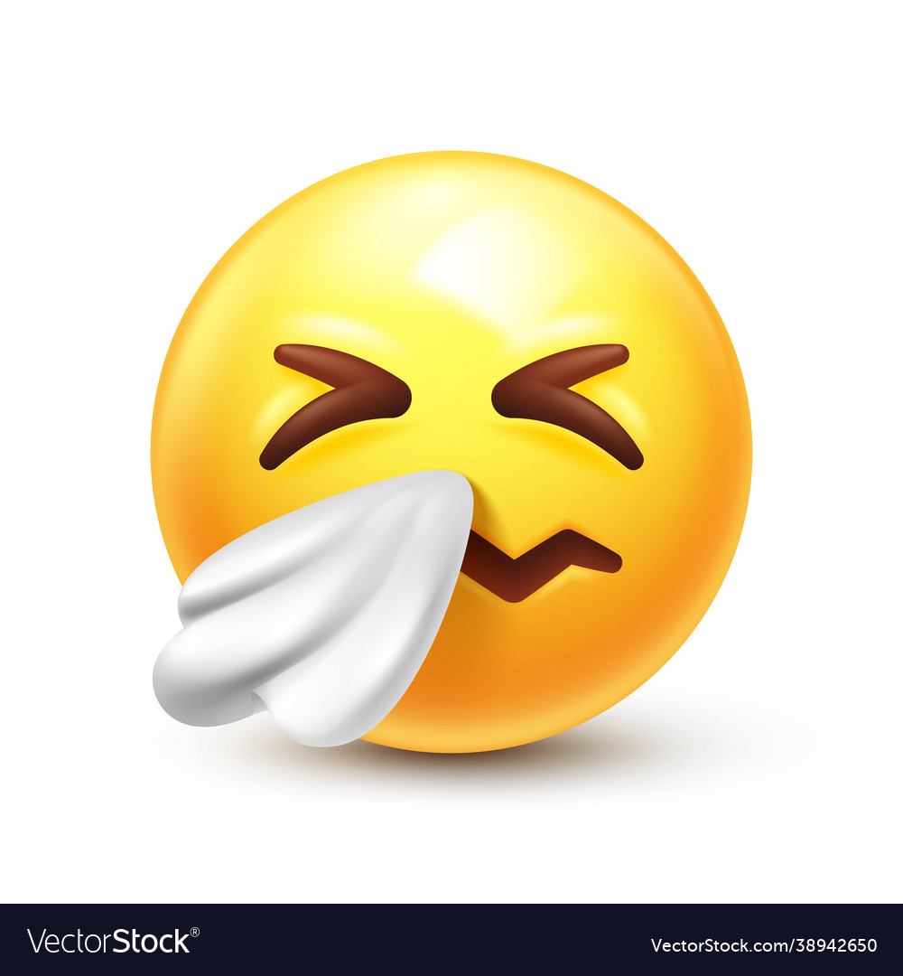 Sneezing emoji