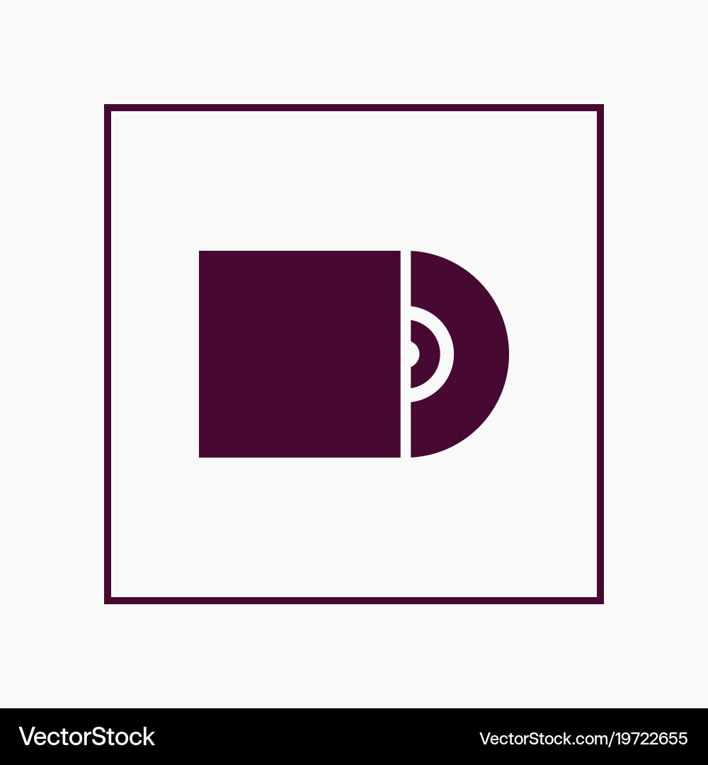 Cd icon simple Royalty Free Vector Image - VectorStock