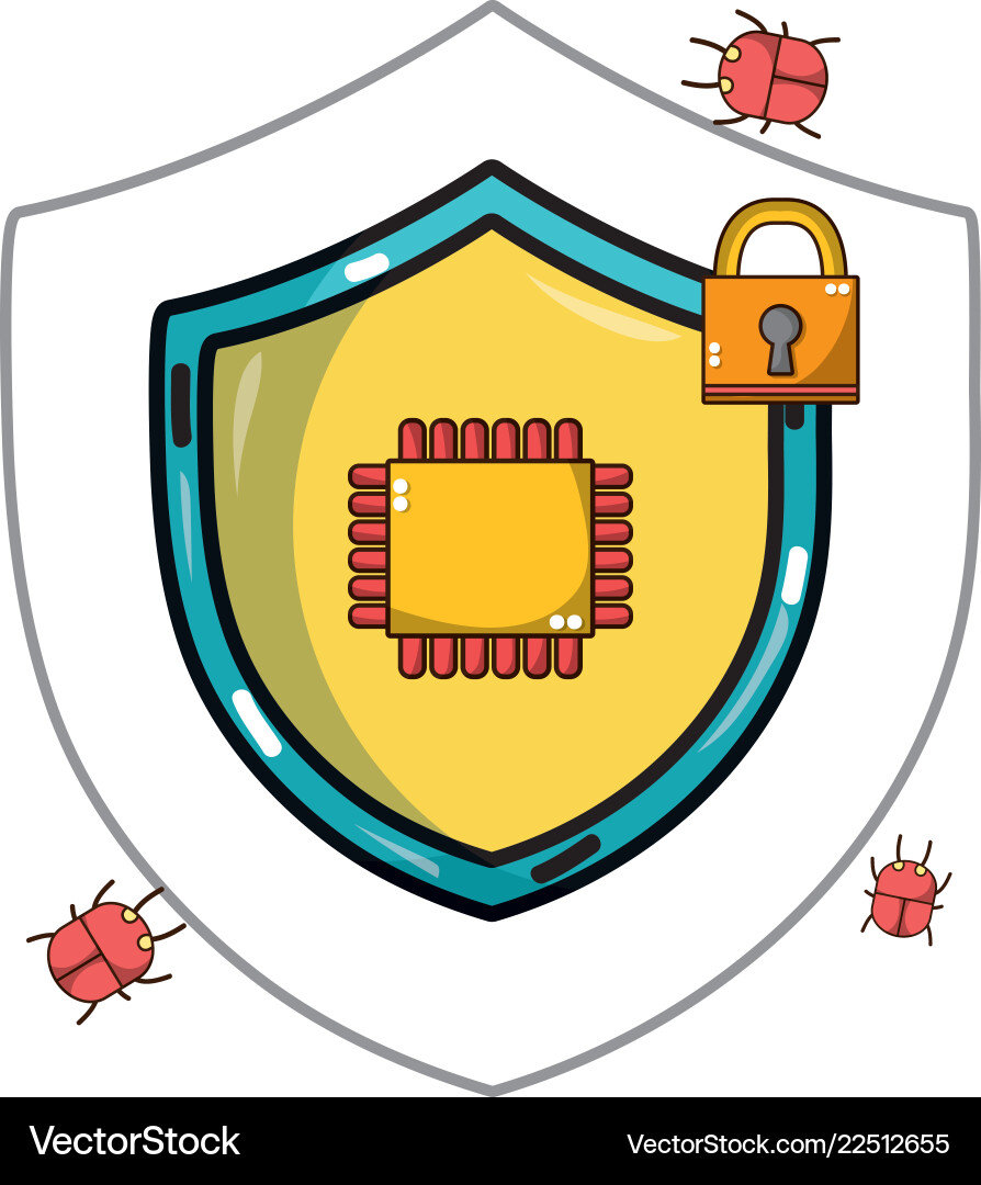 Cyber security technology Royalty Free Vector Image