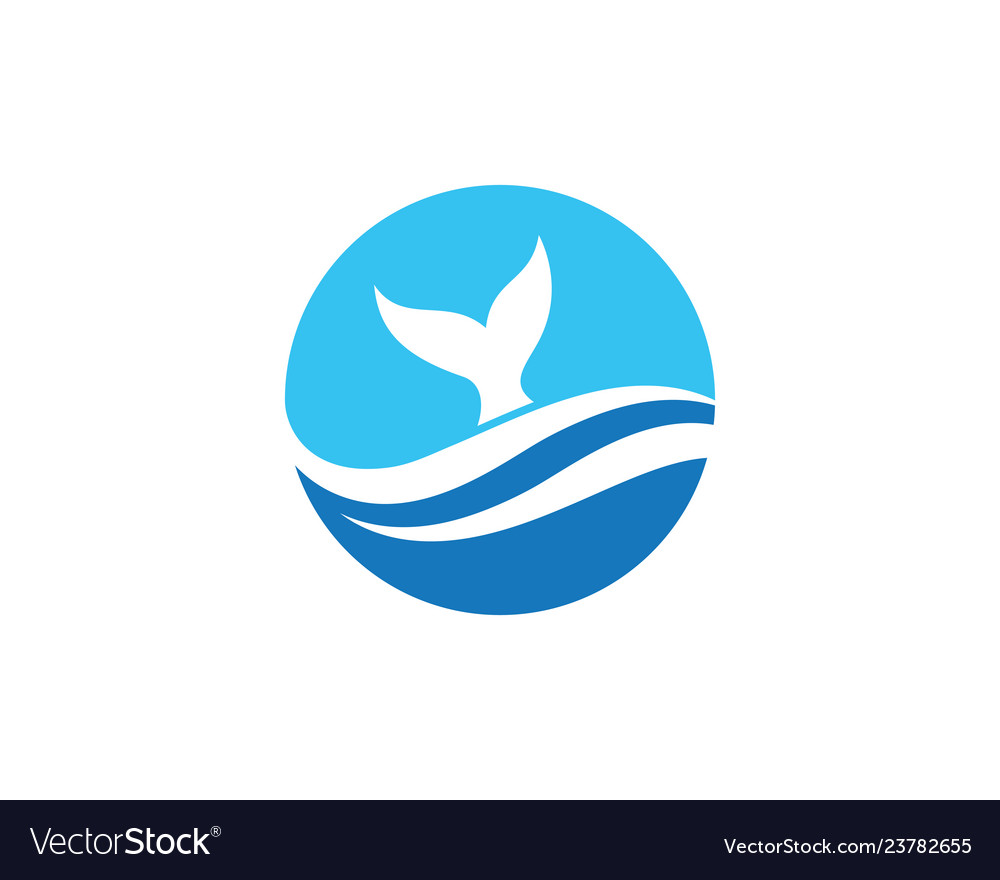 Fish logo template icon Royalty Free Vector Image