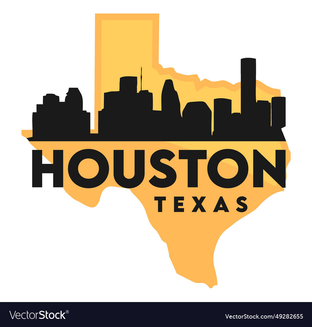 Houston texas united states of america Royalty Free Vector