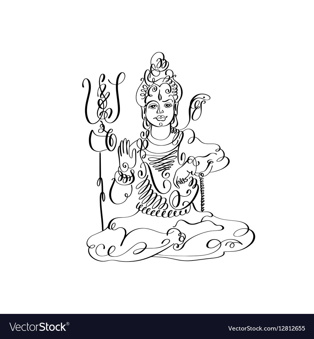 God SHIVA LINGAM Drawing by MLSPcArt on Dribbble