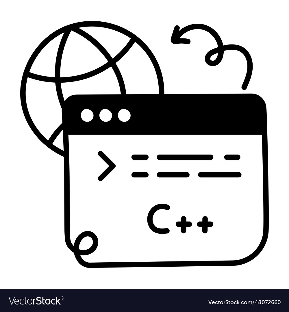 Browser coding Royalty Free Vector Image - VectorStock